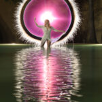 2nd - 10.0 - Beautiful capture of the performer and the reflection her light ring forms. Very nice composition brings high appeal and interest. Good technicals. Nicely done.