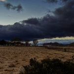 6.6 - It does look like a storm or something is coming but it doesn’t look like it will last too long unless line of clouds it is dragging something. The dark clouds do give the impression of a storm. I do like the horizon position and the bush in the front does add needed detail to the foreground. I might consider lightening the foreground a little to give contrast more with the dark cloud. What would you think about cropping off the cars in the parking lot on the left side? They do seem to draw my eye away from the rest of the image.